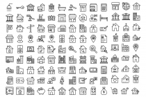 Real Estate Line Vector Icon Screenshot 1