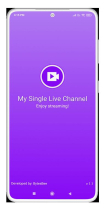 My Single Live TV Android App with Admin Panel Screenshot 1